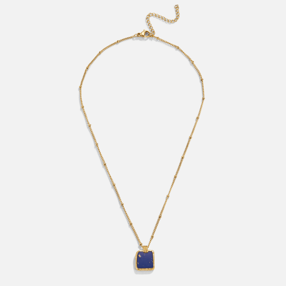 Astoria Blue Stone Pendant Necklace - Beautiful Earth Boutique