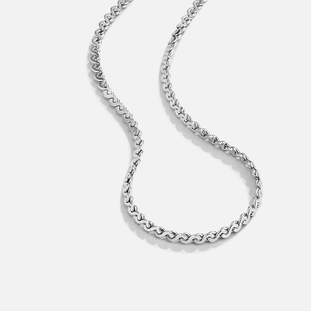 Clement Silver Twist Necklace - Beautiful Earth Boutique