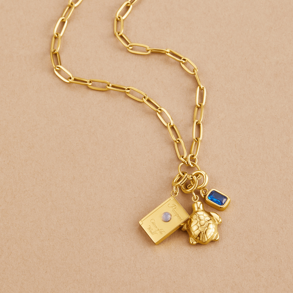 Mystic Blue Crystal Charm - Beautiful Earth Boutique