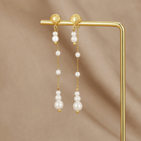 Neesa Pearl Tassel Earrings - Beautiful Earth Boutique
