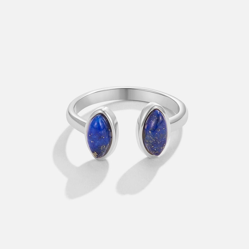 Silver Lapis Lazuli Wrap Ring - Beautiful Earth Boutique