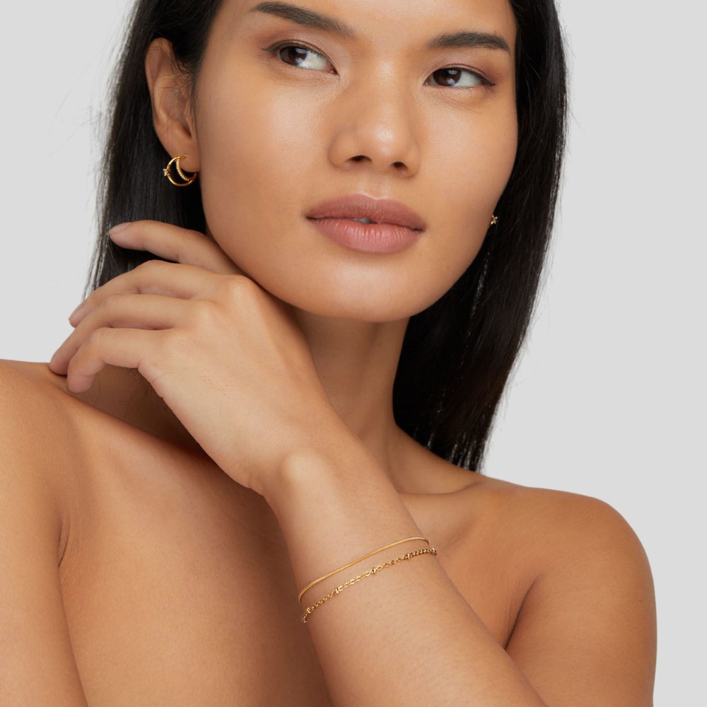 Pia Gold Layered Bracelet - Beautiful Earth Boutique