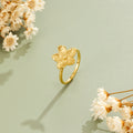 Blooming Gold Flower Ring