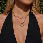 Celestial Gold Coin Necklace - Beautiful Earth Boutique