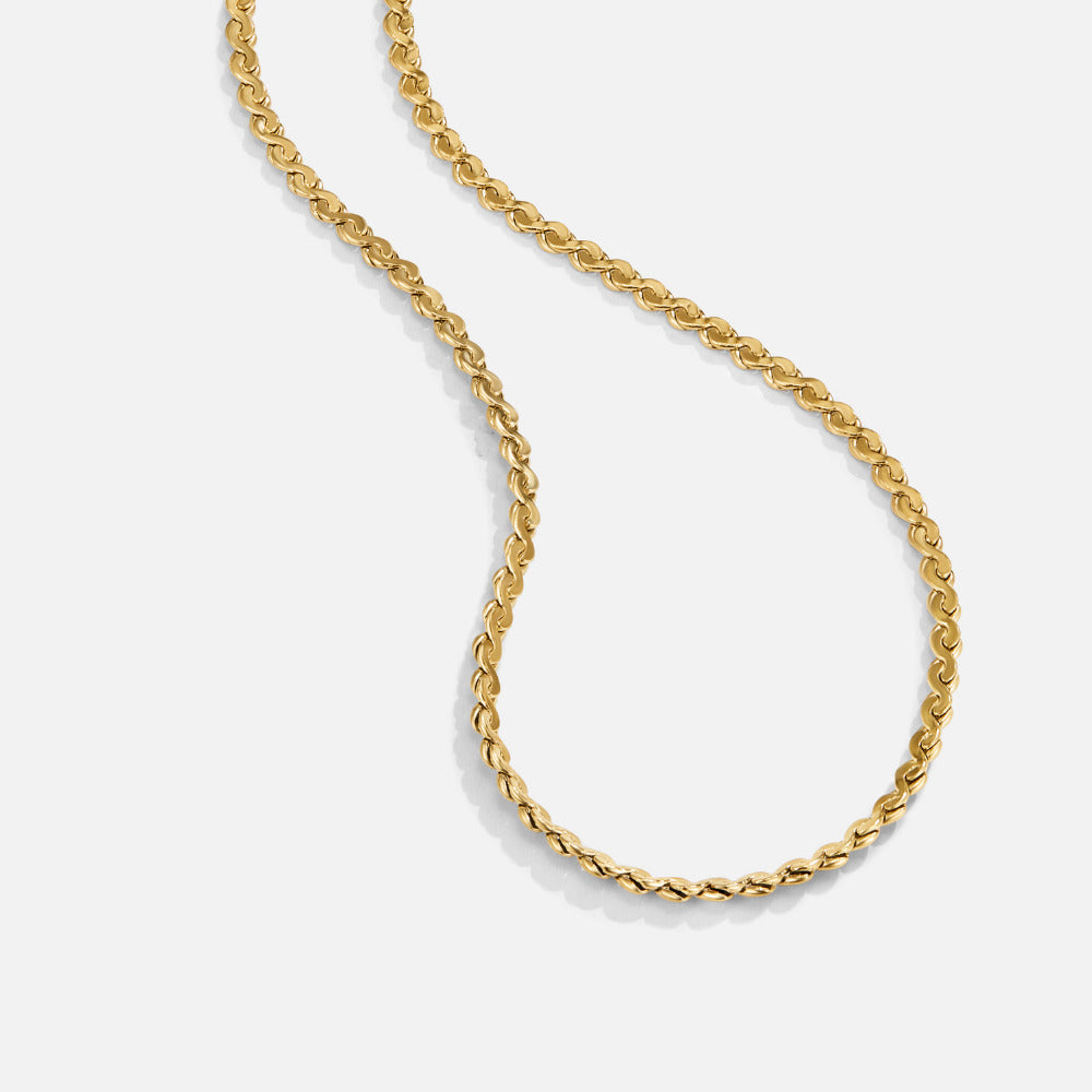 Clement Gold Twist Necklace