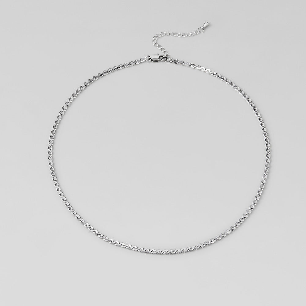 Clement Silver Twist Necklace