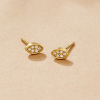 Gold Montana Stud Earrings
