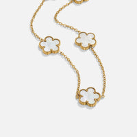 Pearl Shell Clover Necklace - Beautiful Earth Boutique