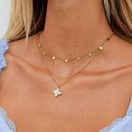 Agatha Gold Droplet Necklace - Beautiful Earth Boutique