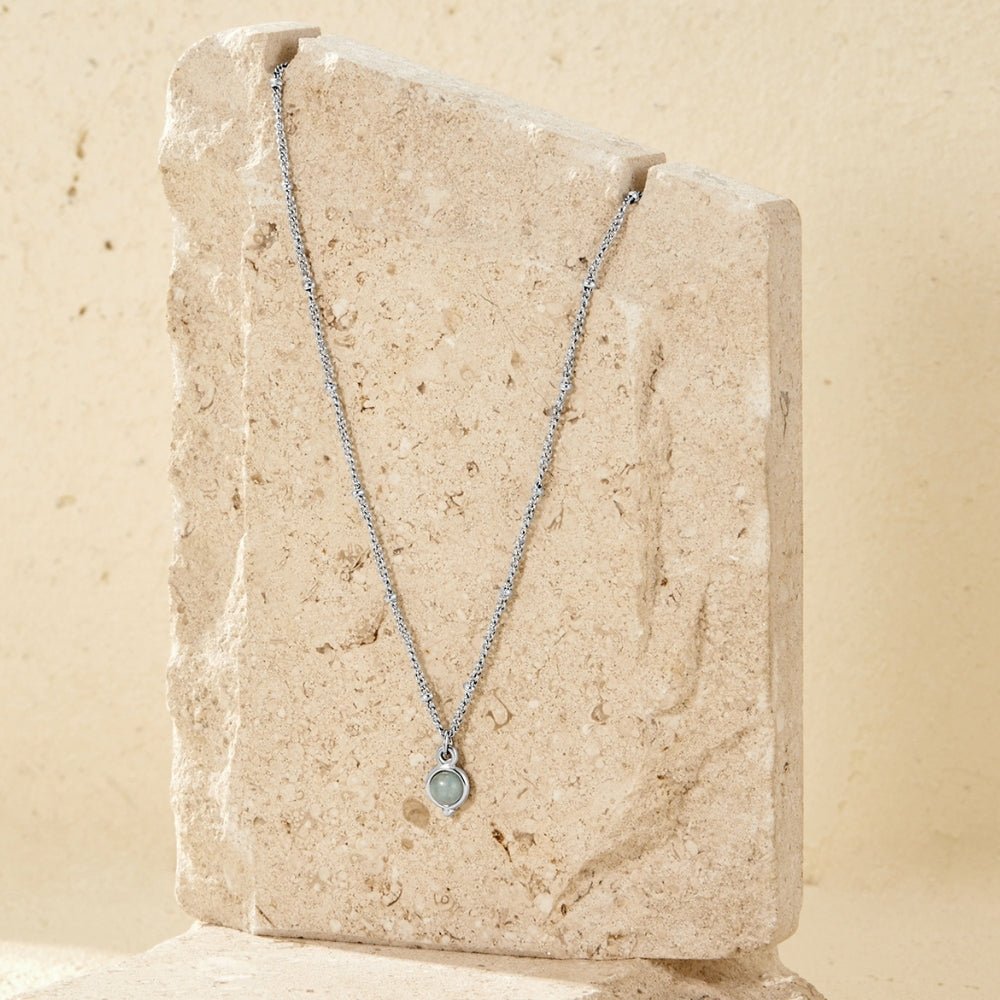 Aquamarine Silver Necklace - Beautiful Earth Boutique