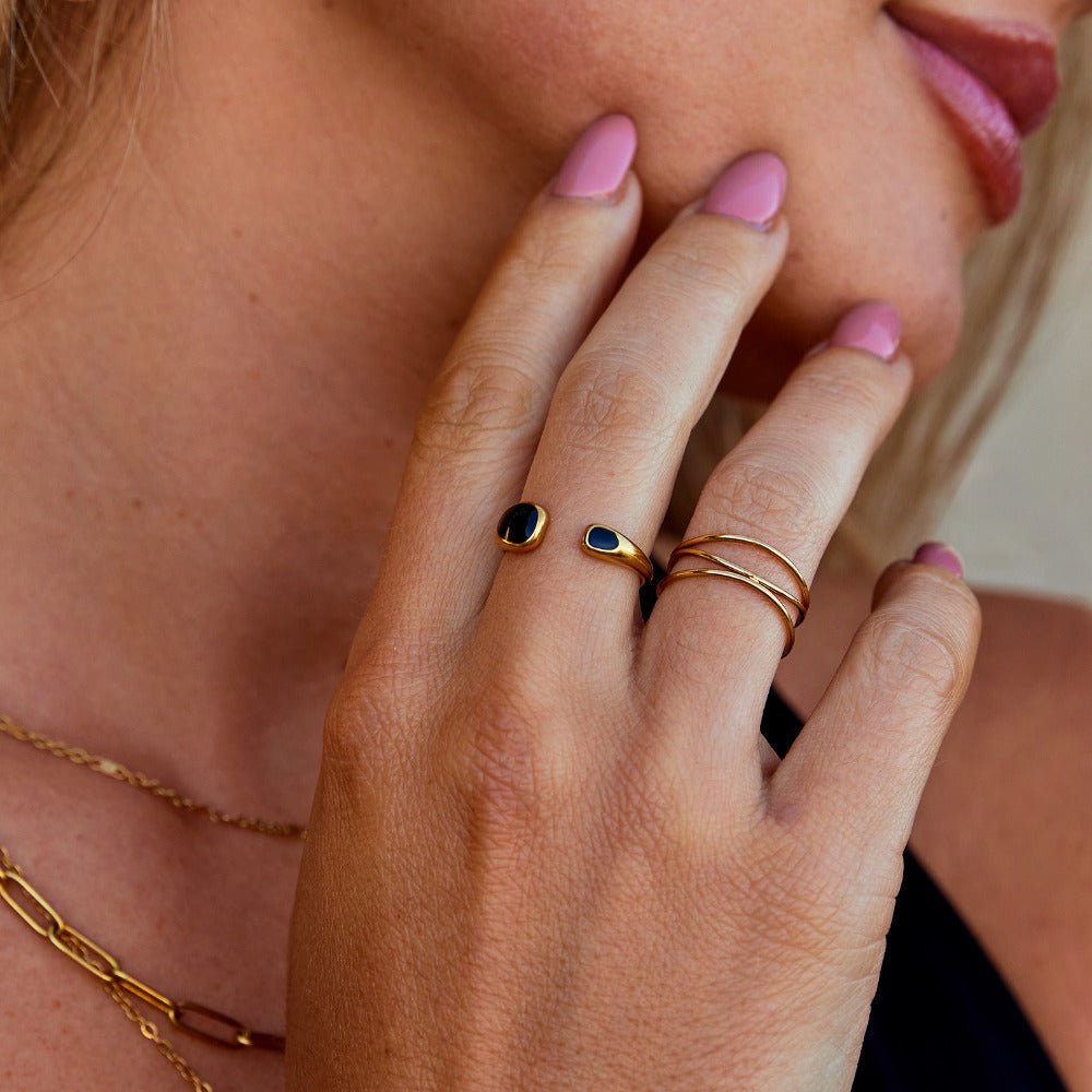 Black Sahara Wrap Ring - Beautiful Earth Boutique