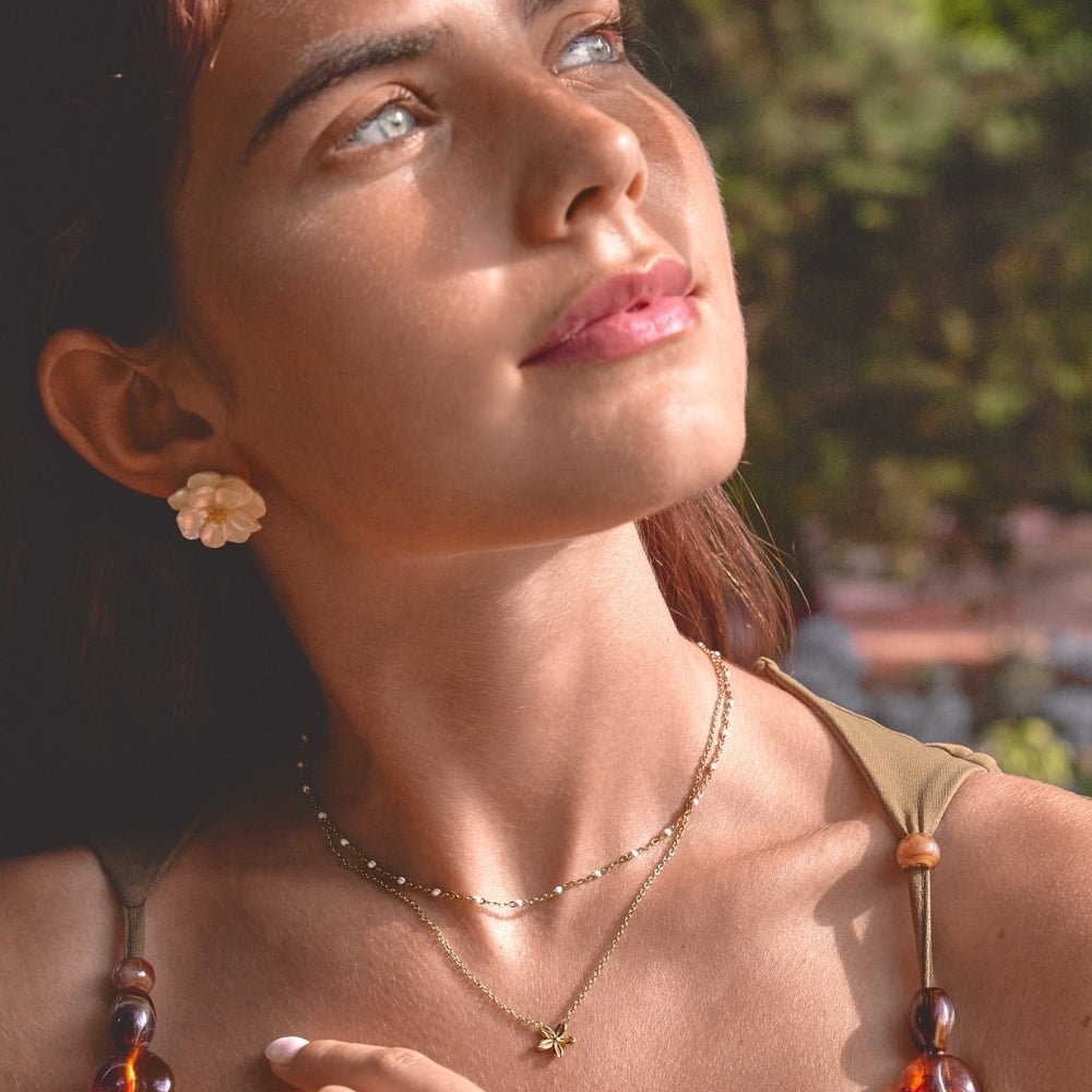 Camelia Bloom Earrings - Beautiful Earth Boutique