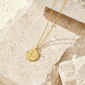 Celeste Gold Disc Necklace - Beautiful Earth Boutique