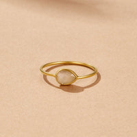 Clara Teardrop Stone Ring - Beautiful Earth Boutique