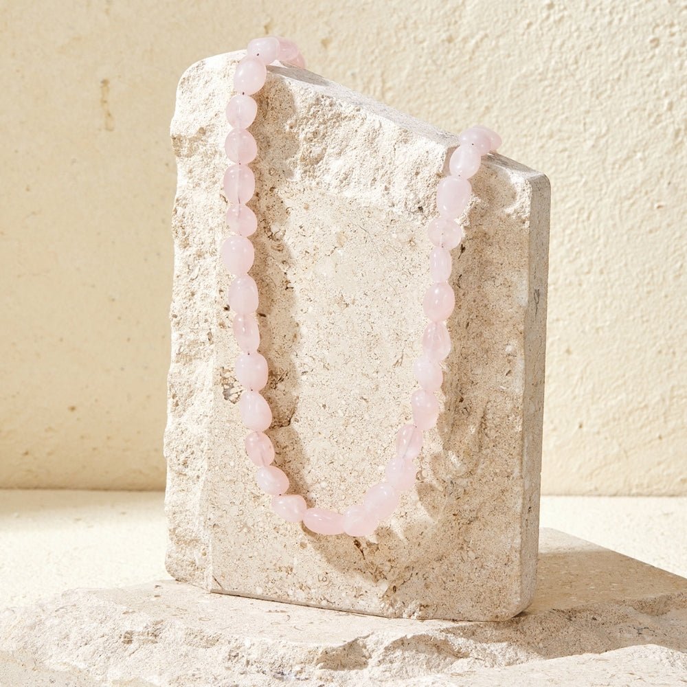 Coral Blush Stone Necklace - Beautiful Earth Boutique