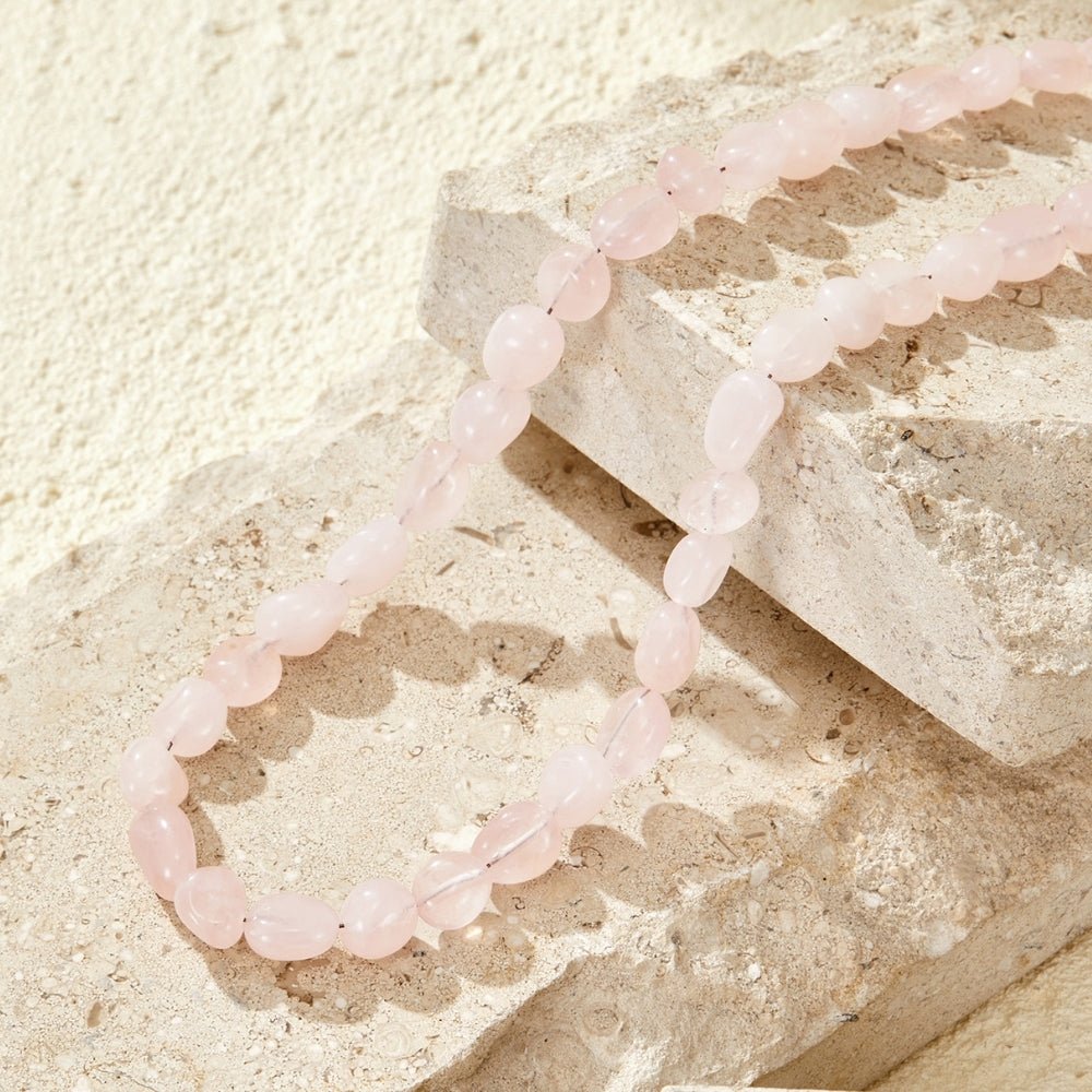 Coral Blush Stone Necklace - Beautiful Earth Boutique