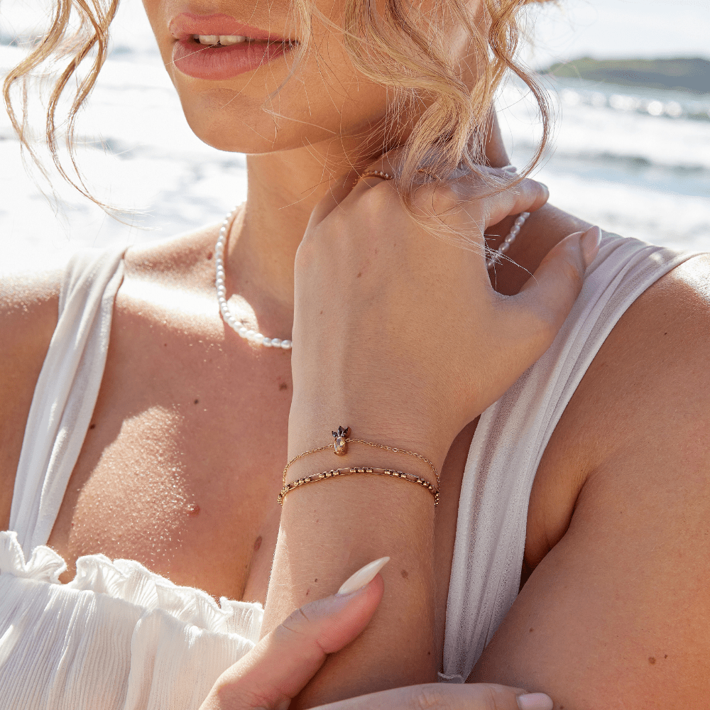 Crystal Pineapple Bracelet - Beautiful Earth Boutique