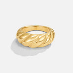 Gold Croissant Ring - Beautiful Earth Boutique