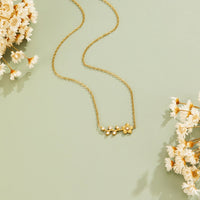 Golden Crystal Vine Necklace - Beautiful Earth Boutique