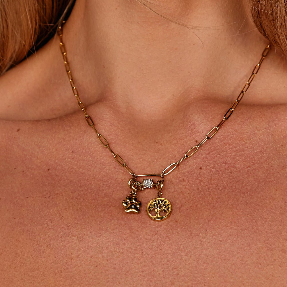 Golden Tree Of Life Charm - Beautiful Earth Boutique