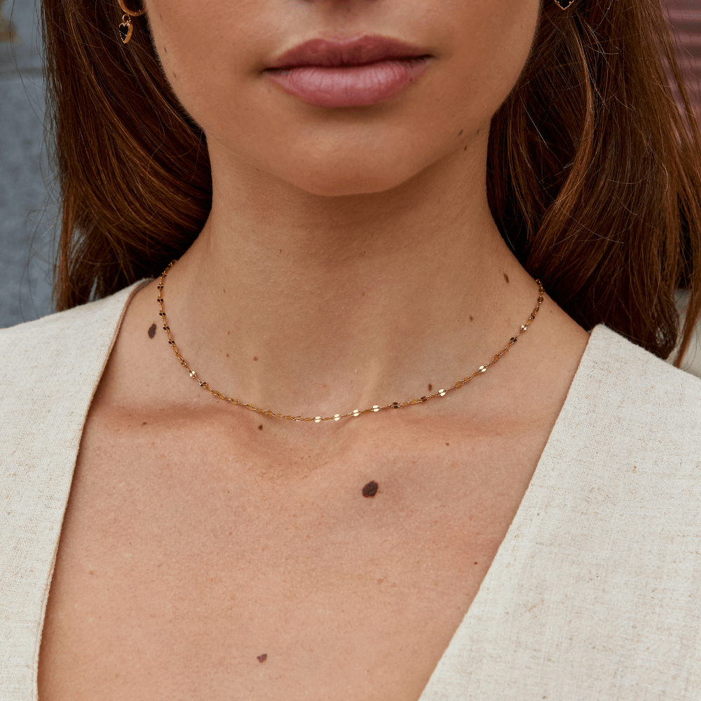 Leila Gold Chain Necklace - Beautiful Earth Boutique