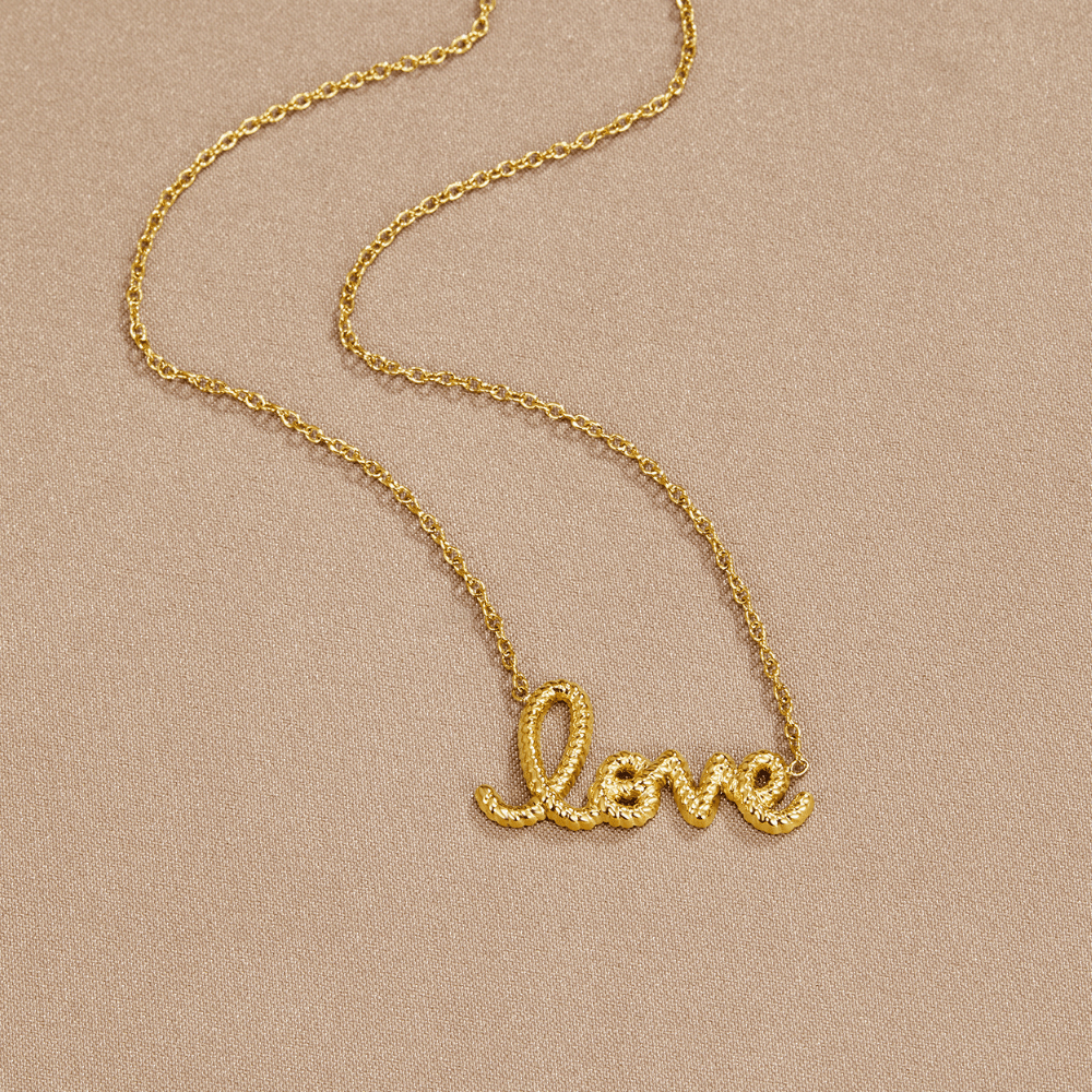 "Love" Pendant Necklace - Beautiful Earth Boutique