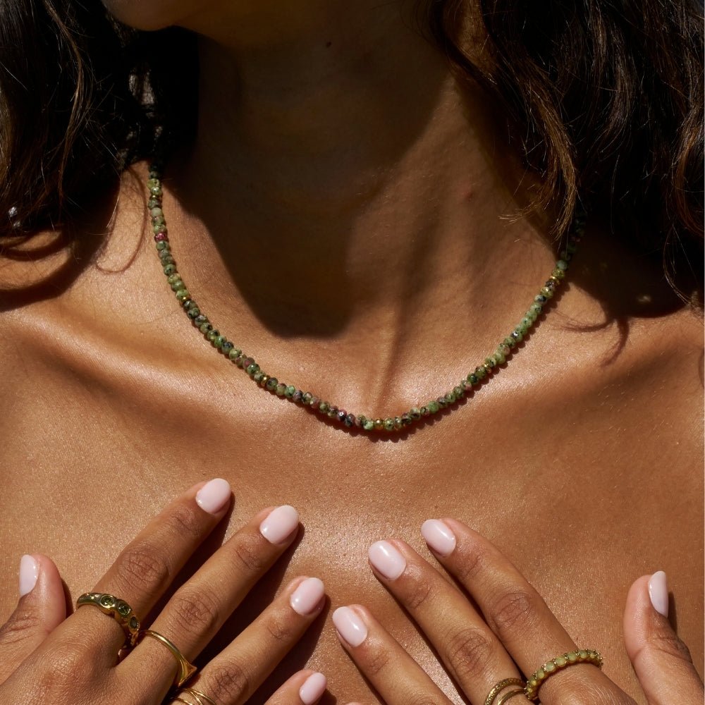 Lush Green Bead Necklace - Beautiful Earth Boutique