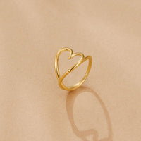 Melted Gold Heart Ring - Beautiful Earth Boutique