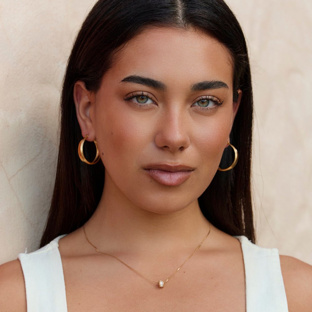 Orelia Gold Hoop Earrings - Beautiful Earth Boutique
