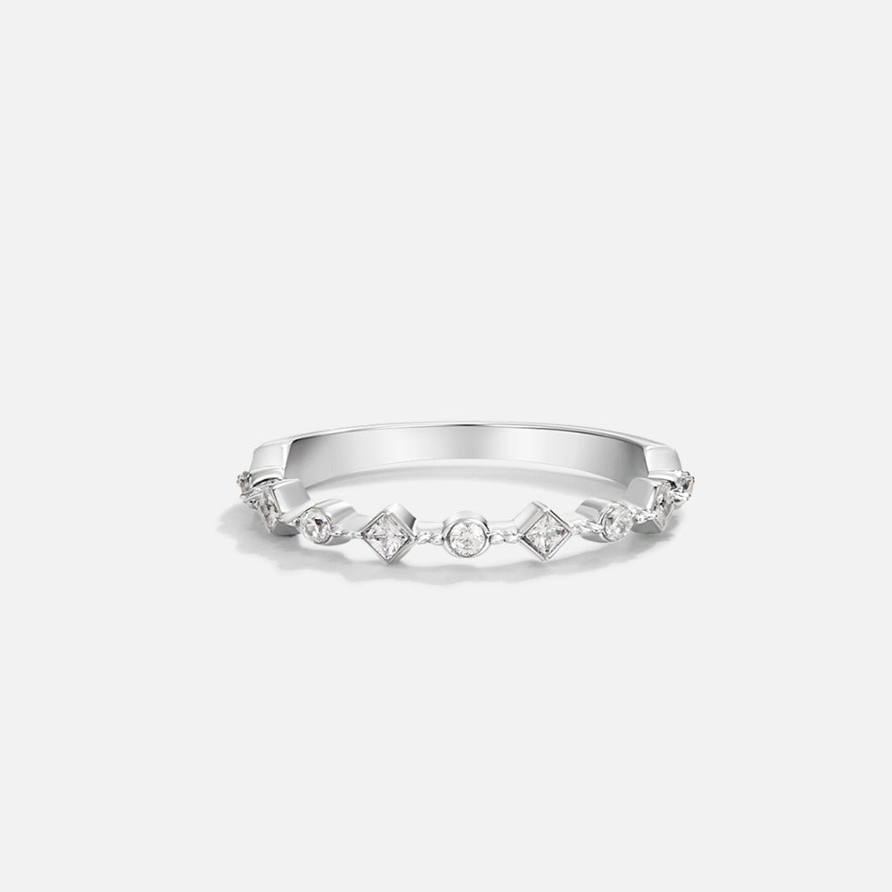 Silver Milana Crystal Ring - Beautiful Earth Boutique