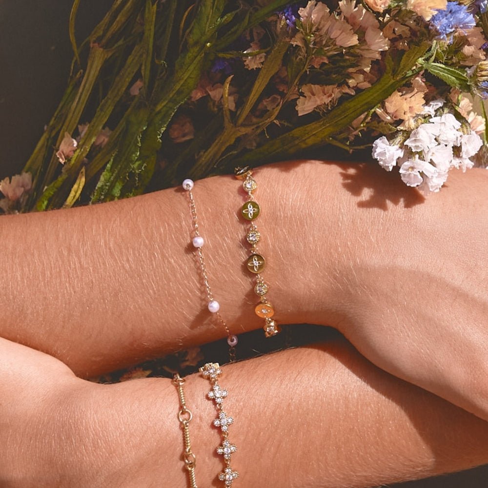 Spring Bloom Gold Bracelet - Beautiful Earth Boutique