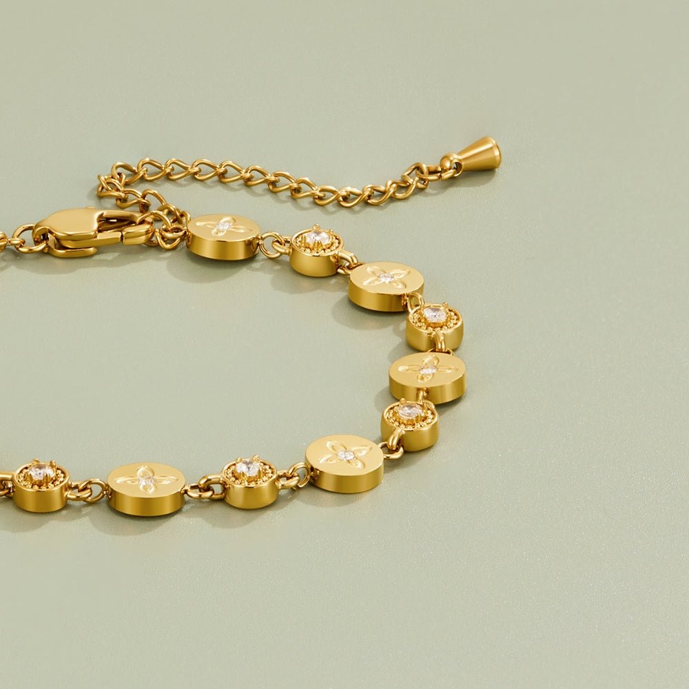 Spring Bloom Gold Bracelet - Beautiful Earth Boutique