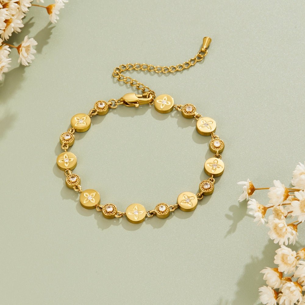 Spring Bloom Gold Bracelet - Beautiful Earth Boutique