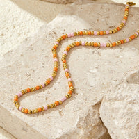 Sunset Glow Bead Necklace - Beautiful Earth Boutique