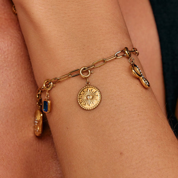 'The Truth' Gold Eye Coin Charm