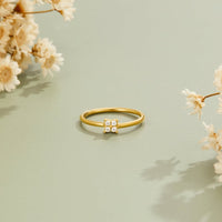 Tiny Petal Gold Ring - Beautiful Earth Boutique