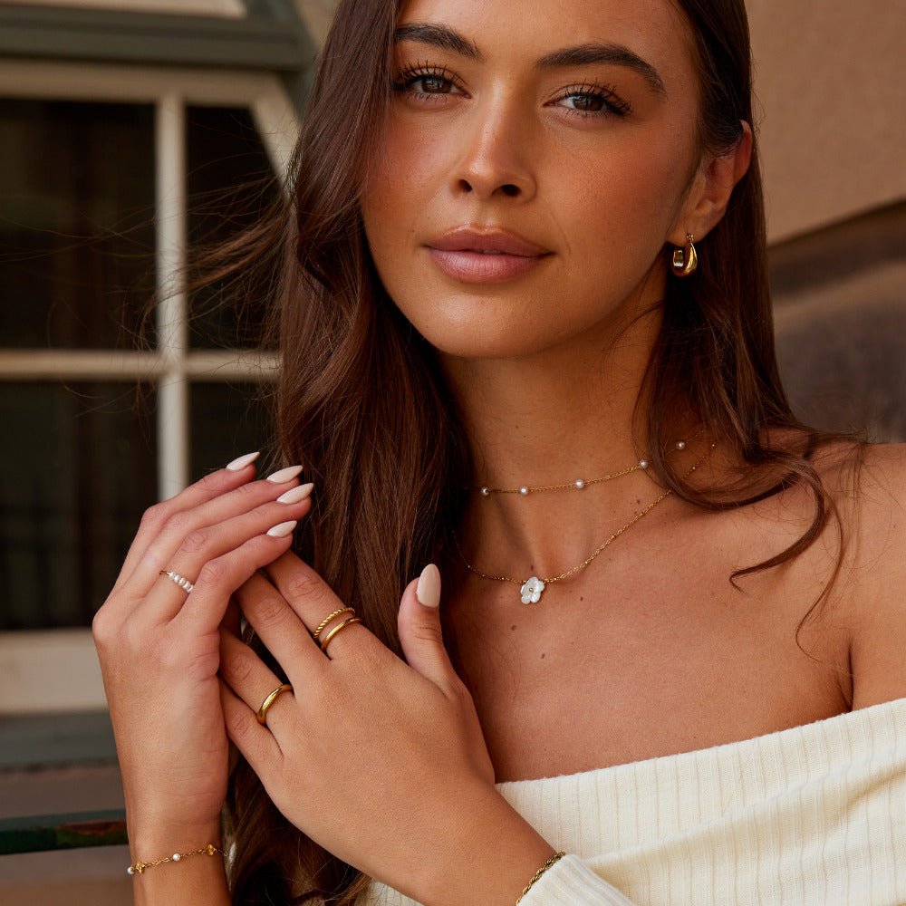 Twisted Tyra Gold Ring - Beautiful Earth Boutique