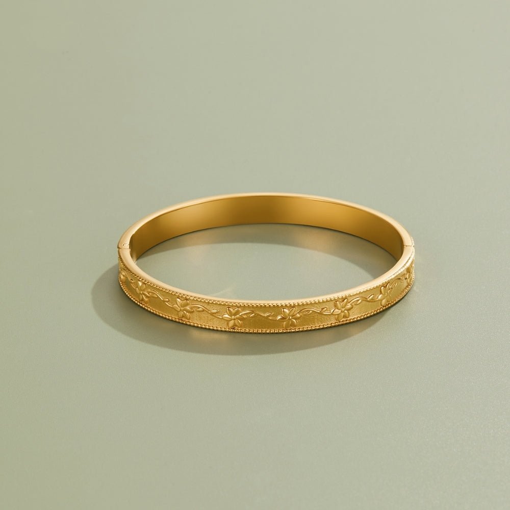 Vintage Gold Vine Bangle - Beautiful Earth Boutique