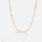 Niyah Bead Gold Chain Necklace - Beautiful Earth Boutique